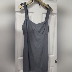 Free People Gray Mini Bustier Dress